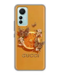 Чохол для Xiaomi Mi 12 Lite з картинкою «Gucci — золоті метелики»