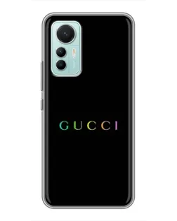 Чохол для Xiaomi Mi 12 Lite з картинкою «Gucci — неоновий мінімалізм»