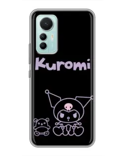 Чохол для Xiaomi Mi 12 Lite з картинкою «Kuromi — чорний мінімалізм»