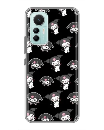 Чехол для Xiaomi Mi 12 Lite с картинкой «Черный паттерн Kuromi» Чехол для Xiaomi Mi 12 Lite с картинкой «Черный паттерн Kuromi»