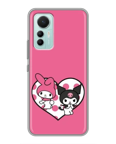 Чехол для Xiaomi Mi 12 Lite с картинкой «Kuromi и My Melody» Чехол для Xiaomi Mi 12 Lite с картинкой «Kuromi и My Melody»