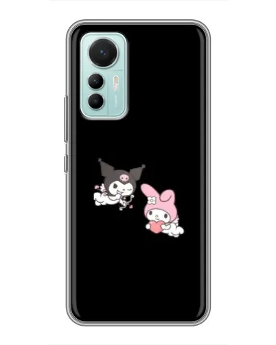 Чехол для Xiaomi Mi 12 Lite с картинкой «My Melody и Kuromi» Чехол для Xiaomi Mi 12 Lite с картинкой «My Melody и Kuromi»