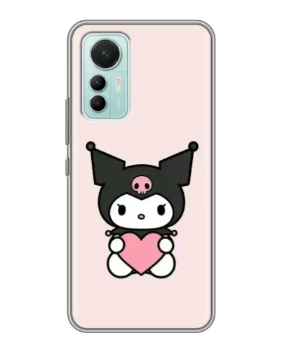Чехол для Xiaomi Mi 12 Lite с картинкой «Kuromi и сердце» Чехол для Xiaomi Mi 12 Lite с картинкой «Kuromi и сердце»