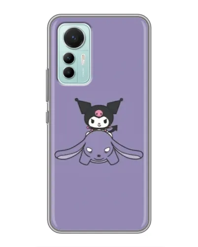 Чехол для Xiaomi Mi 12 Lite с картинкой «Kuromi на лиловом фоне» Чехол для Xiaomi Mi 12 Lite с картинкой «Kuromi на лиловом фоне»