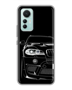 Чохол для Xiaomi Mi 12 Lite з картинкою «Темний силует BMW»