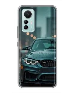 Чохол для Xiaomi Mi 12 Lite з картинкою «BMW у вогнях міста»