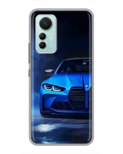 Чохол для Xiaomi Mi 12 Lite з картинкою «Блакитна BMW M4»