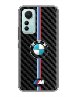 Чохол для Xiaomi Mi 12 Lite з картинкою «Емблема BMW та карбон»