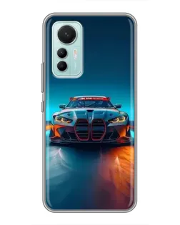 Чохол для Xiaomi Mi 12 Lite з картинкою «BMW — вогні неону»