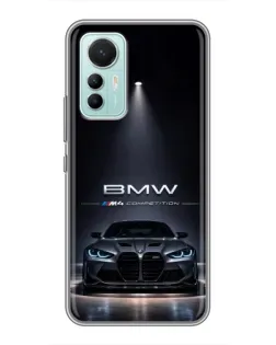Чохол для Xiaomi Mi 12 Lite з картинкою «BMW крізь нічне місто»