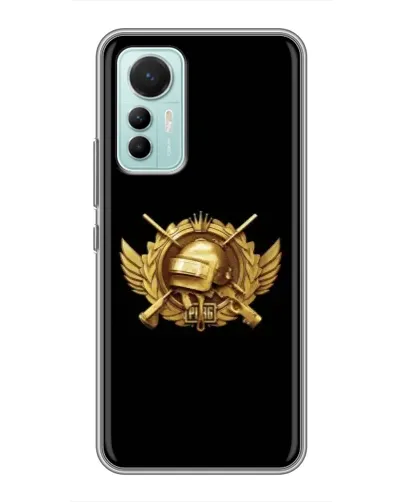 Чехол для Xiaomi Mi 12 Lite с картинкой «PUBG — оранжевый градиент»