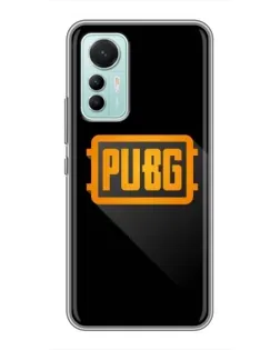 Чехол для Xiaomi Mi 12 Lite с картинкой «PUBG — рамка лого»