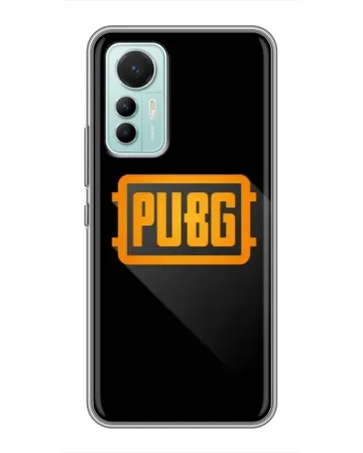Чехол для Xiaomi Mi 12 Lite с картинкой «PUBG — рамка лого»