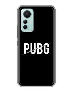 Чехол для Xiaomi Mi 12 Lite с картинкой «PUBG — белый логотип»