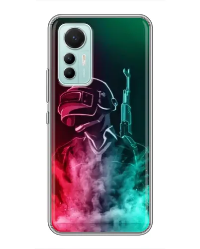 Чехол для Xiaomi Mi 12 Lite с картинкой «PUBG — огненный воин»