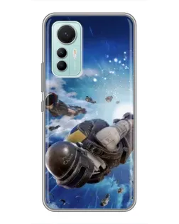 Чехол для Xiaomi Mi 12 Lite с картинкой «Десант PUBG — прыжок»
