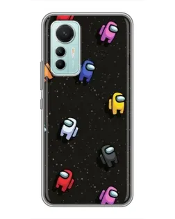 Чохол для Xiaomi Mi 12 Lite з картинкою «Космічний патерн Among Us»