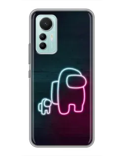 Чохол для Xiaomi Mi 12 Lite з картинкою «Among Us неон-арт»