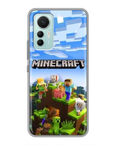 Чохол для Xiaomi Mi 12 Lite з картинкою «Minecraft класичний світ»