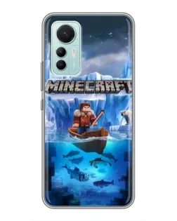 Чохол для Xiaomi Mi 12 Lite з картинкою «Minecraft льодянийсвіт»
