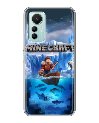 Чохол для Xiaomi Mi 12 Lite з картинкою «Minecraft льодянийсвіт»
