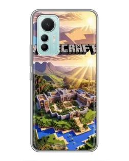 Чохол для Xiaomi Mi 12 Lite з картинкою «Minecraft панорама»