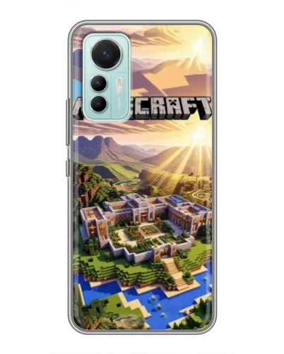 Чохол для Xiaomi Mi 12 Lite з картинкою «Minecraft панорама»