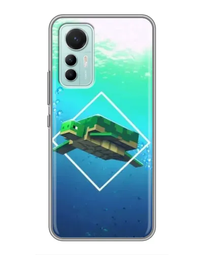 Чохол для Xiaomi Mi 12 Lite з картинкою «Черепаха Minecraft»