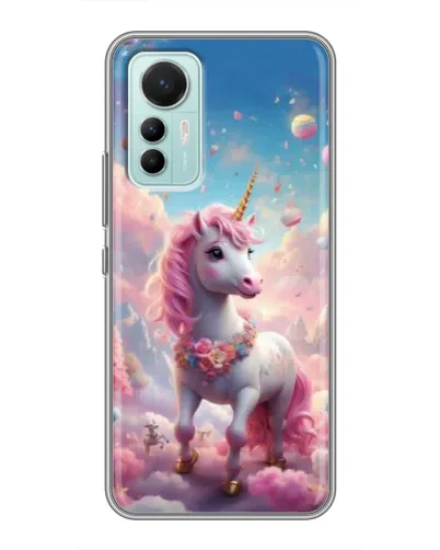 Чохол для Xiaomi Mi 12 Lite з картинкою «Єдиноріг серед хмар»