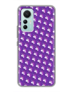 Чохол для Xiaomi Mi 12 Lite з картинкою «Єдинороги на фіолетовому»
