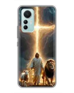 Чехол для Xiaomi Mi 12 Lite с картинкой «Лев Иуды и Свет»