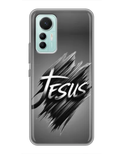 Чехол для Xiaomi Mi 12 Lite с картинкой «Надпись Jesus Graffiti»