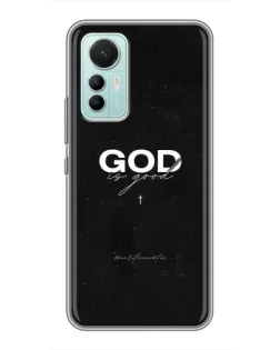 Чехол для Xiaomi Mi 12 Lite с картинкой «GOD — Бог над всем»