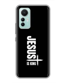 Чехол для Xiaomi Mi 12 Lite с картинкой «Вертикаль веры Jesus»