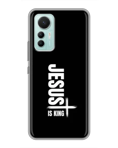 Чехол для Xiaomi Mi 12 Lite с картинкой «Вертикаль веры Jesus»