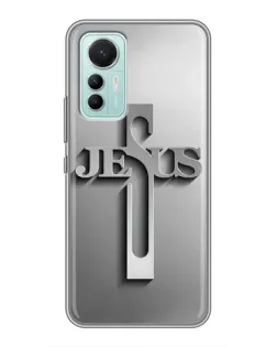 Чохол для Xiaomi Mi 12 Lite з картинкою «Металевий хрест Jesus» Чохол для Xiaomi Mi 12 Lite з картинкою «Металевий хрест Jesus»