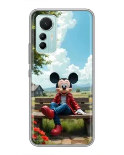 Чохол для Xiaomi Mi 12 Lite з картинкою «Міккі на лавці»