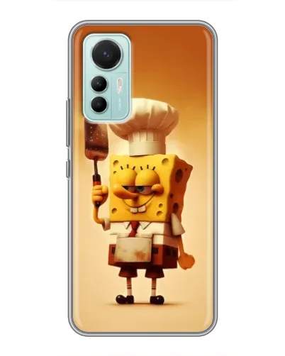 Чохол для Xiaomi Mi 12 Lite з картинкою «Губка Боб кухар»