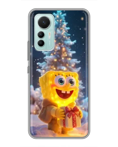 Чохол для Xiaomi Mi 12 Lite з картинкою «Різдвяний Спанч Боб»