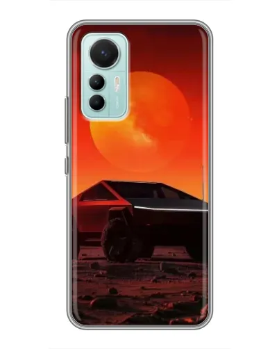 Чехол для Xiaomi Mi 12 Lite с картинкой «Cybertruck на Марсе» Чехол для Xiaomi Mi 12 Lite с картинкой «Cybertruck на Марсе»