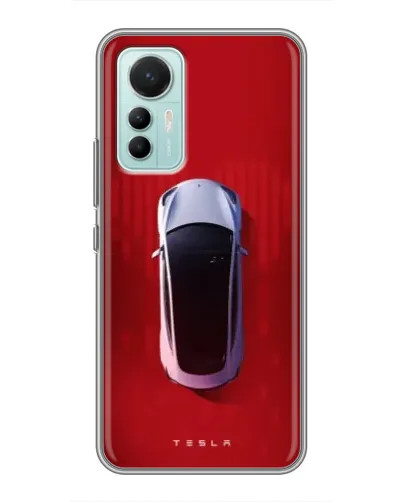 Чехол для Xiaomi Mi 12 Lite с картинкой «Tesla Top View» Чехол для Xiaomi Mi 12 Lite с картинкой «Tesla Top View»
