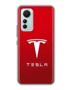 Чохол для Xiaomi Mi 12 Lite з картинкою «Tesla Red Classic»