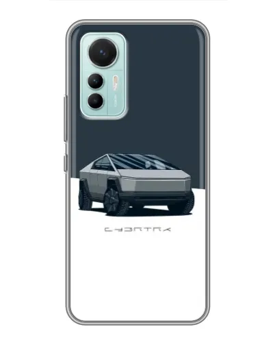 Чехол для Xiaomi Mi 12 Lite с картинкой «Серебристый Cybertruck Tesla» Чехол для Xiaomi Mi 12 Lite с картинкой «Серебристый Cybertruck Tesla»