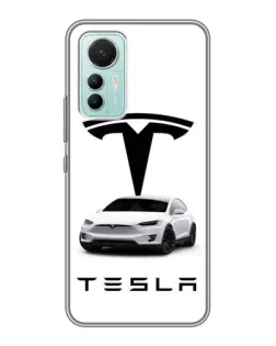 Чехол для Xiaomi Mi 12 Lite с картинкой «Tesla White Style»