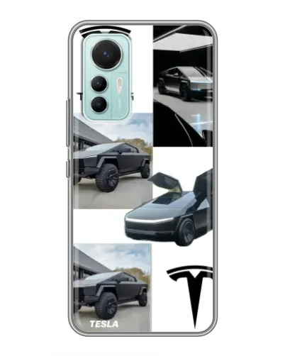 Чехол для Xiaomi Mi 12 Lite с картинкой «Коллаж Cybertruck Tesla» Чехол для Xiaomi Mi 12 Lite с картинкой «Коллаж Cybertruck Tesla»