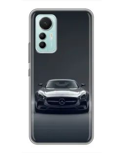 Чехол для Xiaomi Mi 12 Lite с картинкой «Mercedes на черном»