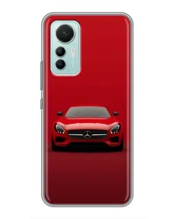 Чехол для Xiaomi Mi 12 Lite с картинкой «Красный Mercedes AMG»