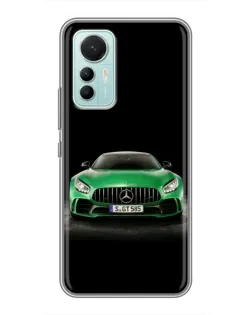 Чохол для Xiaomi Mi 12 Lite з картинкою «Mercedes — неоновий лого»