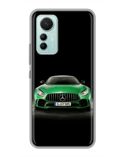 Чохол для Xiaomi Mi 12 Lite з картинкою «Mercedes — неоновий лого»