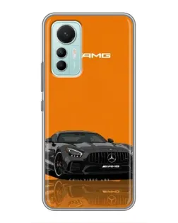Чохол для Xiaomi Mi 12 Lite з картинкою «Помаранчевий Mercedes AMG»